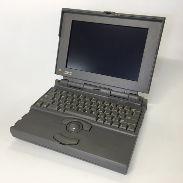 LAPTOP, Charcoal 1990s Macbook w Trackball